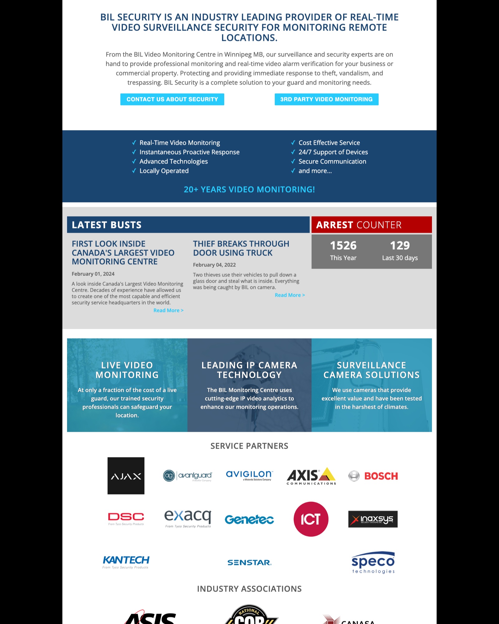 BIL Security homepage